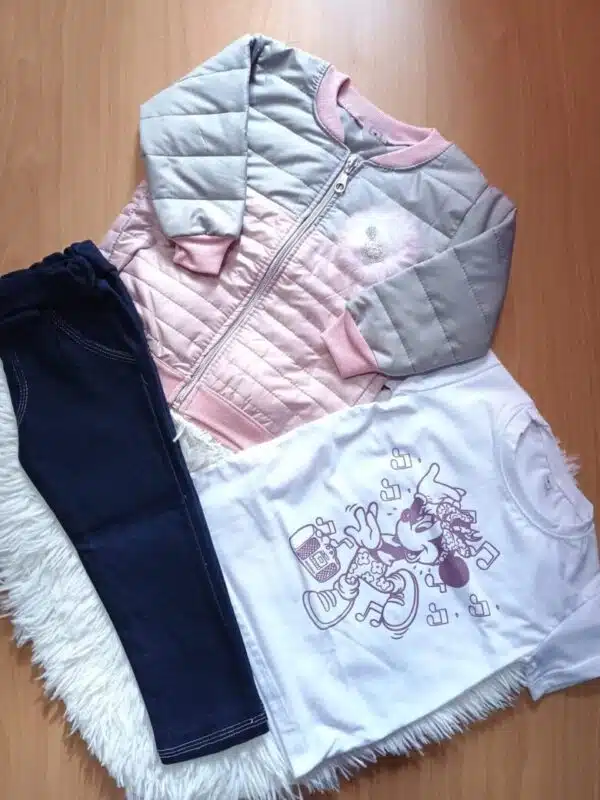 CONJUNTO CHAQUETA IMPERMEABLE 3 PIEZAS NIÑA