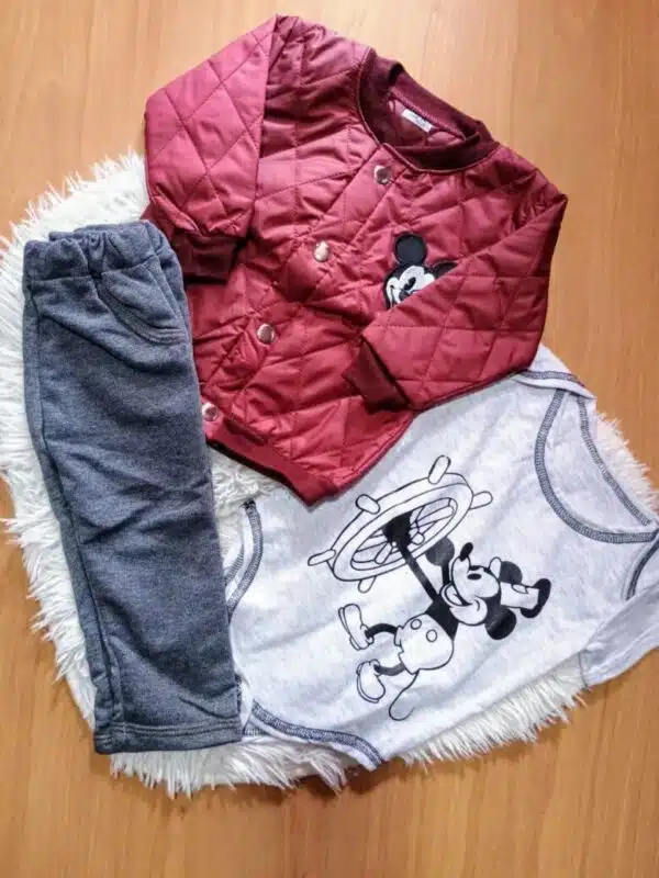 CONJUNTO MICKEY CHAQUETA IMPERMEABLE 3 PIEZAS