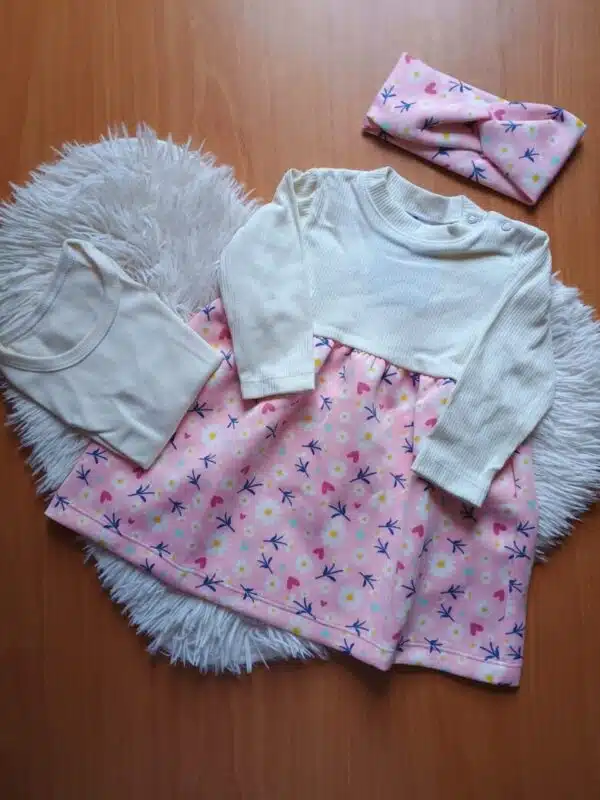 VESTIDO BS NIÑA 3 PIEZAS