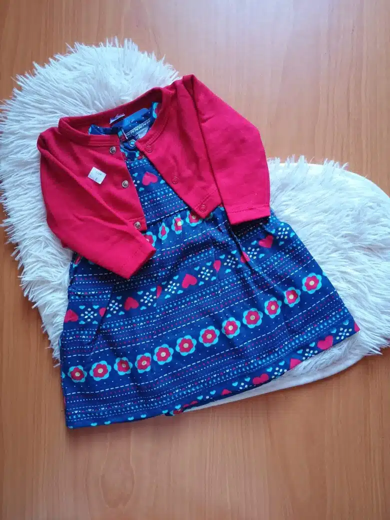 VESTIDO BS NIÑA 3 PIEZAS