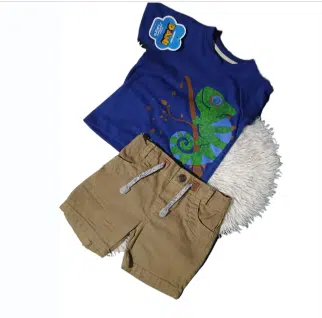 CONJUNTO BERMUDA BPT  Y CAMISETA ESTAMPADA