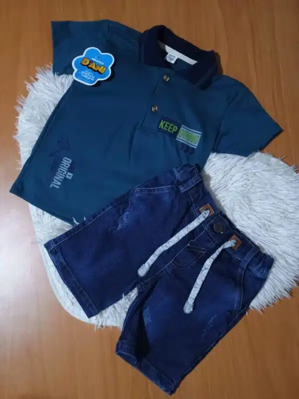 CONJUNTO BERMUDA JEAN Y POLO