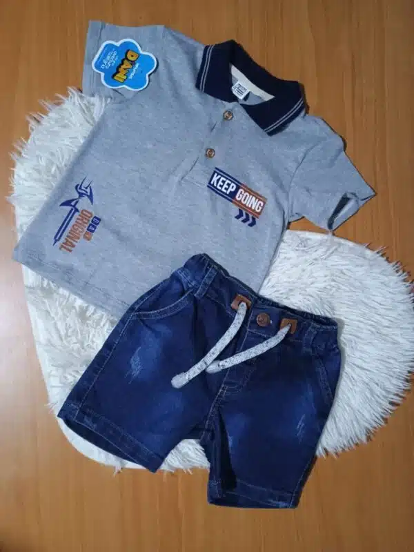 CONJUNTO BERMUDA JEAN Y POLO