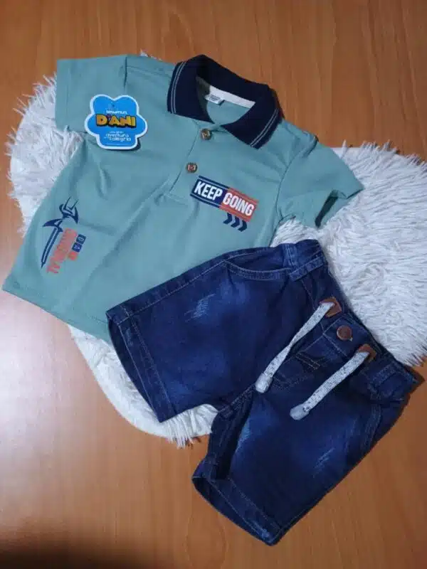 CONJUNTO BERMUDA JEAN Y POLO